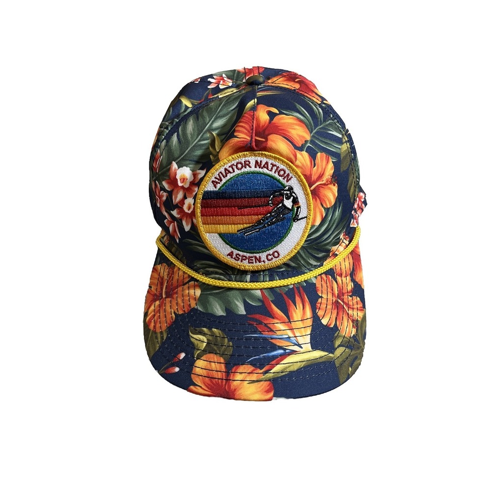 Aviator Nation Signature Aspen Vintage Safari Twill‎ Low Rise Tropical Trucker